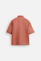 SEERSUCKER PLAID SHIRT