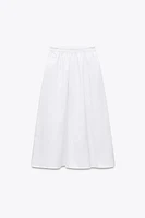 PLEATED MIDI SKIRT