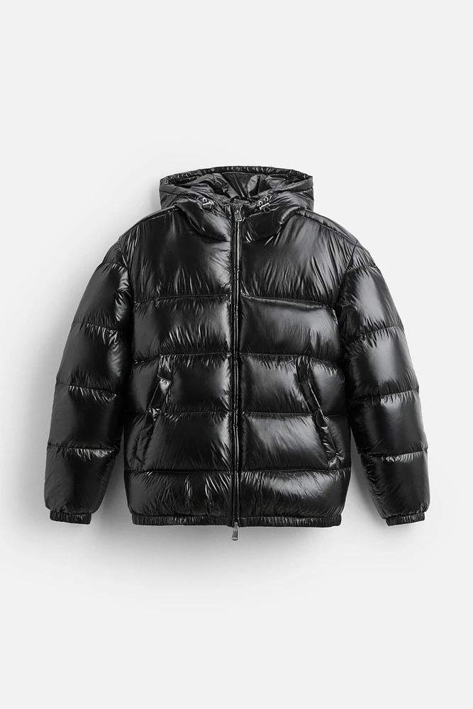 BLOUSON EN DUVET 100 % PLUMES