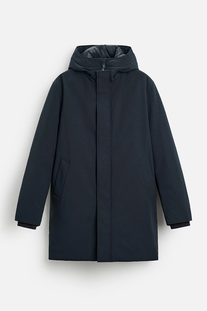 REMOVABLE COLLAR PUFFER PARKA