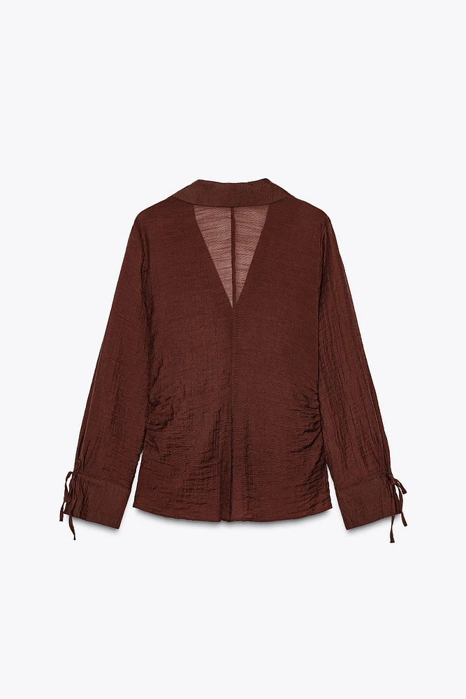 WRINKLED EFFECT SHIRT