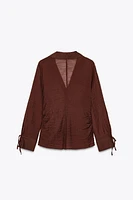 WRINKLED EFFECT SHIRT