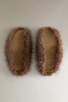 FAUX FUR MULE SLIPPERS