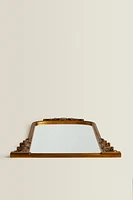MIROIR MURAL BOIS DORÉ