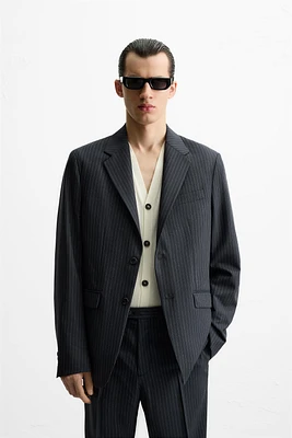 PINSTRIPE SUIT JACKET