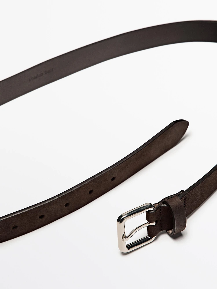 Ceinture cuir nubuck