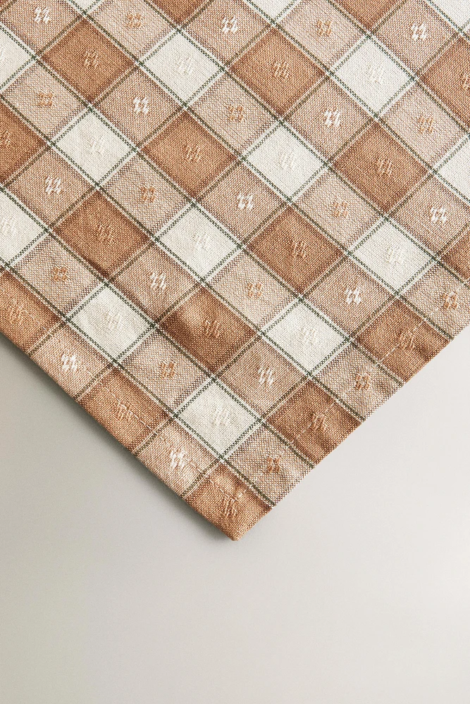 NAPPE CARREAU FIL TEINTÉ