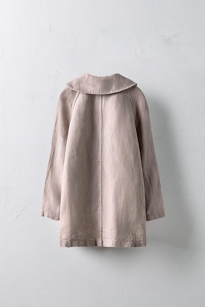 AGES -/ LIMITED EDITION 100% LINEN TRENCH COAT