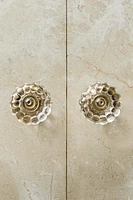 SET OF ACRYLIC FLOWER KNOBS (SET OF 2)