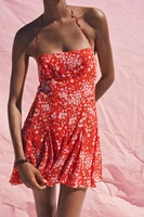 GODET PRINT DRESS