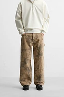 PRINTED CARPENTER JEANS