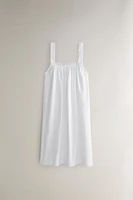 CHEMISE DE NUIT COTON DENTELLE