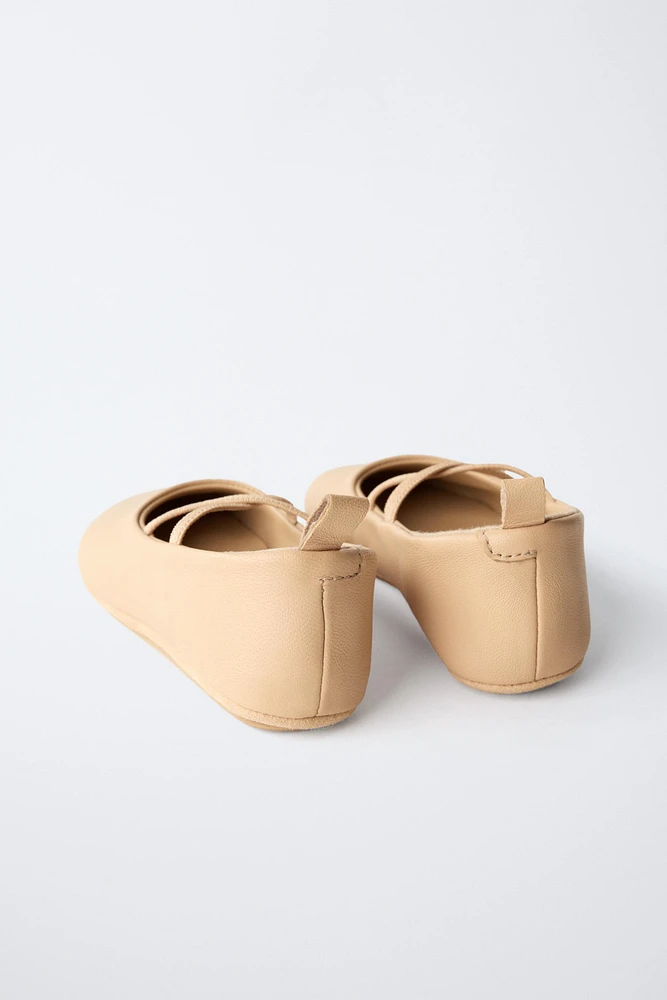 LEATHER BALLET FLATS