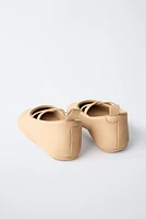 LEATHER BALLET FLATS