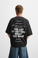 PRINTED TEXT T-SHIRT