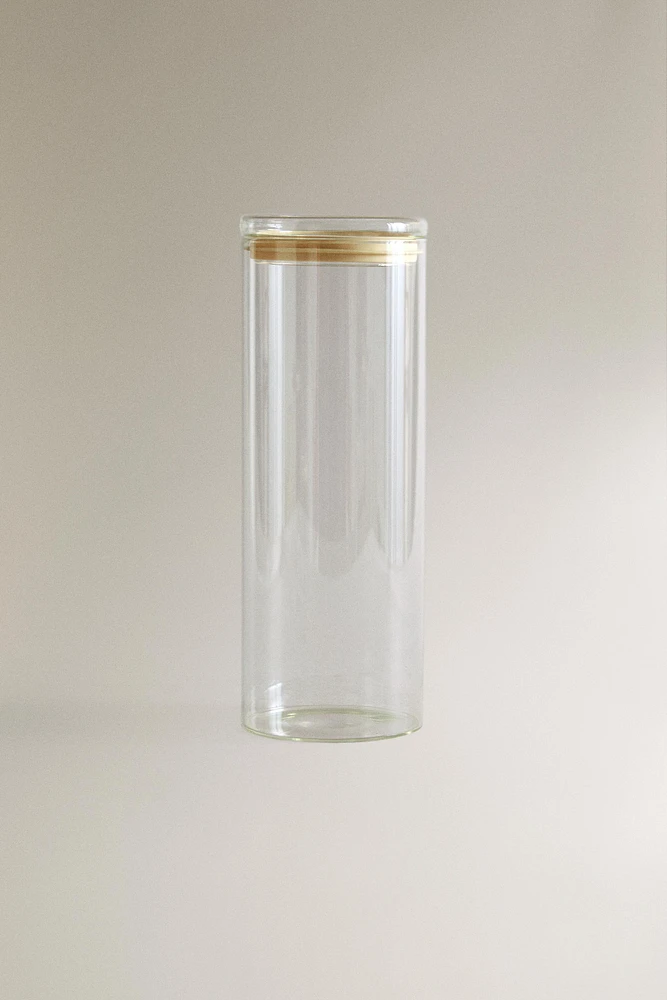 BOROSILICATE GLASS STORAGE JAR