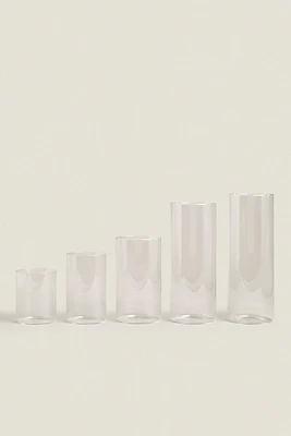 BOROSILICATE GLASS LANTERN VASE