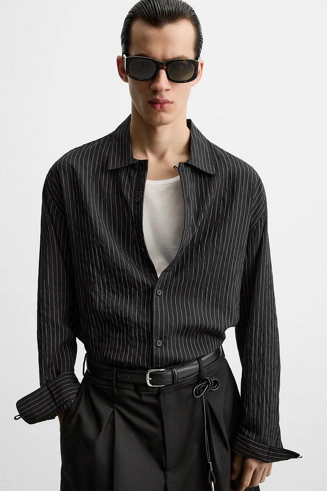 CHEMISE FLUIDE À RAYURES