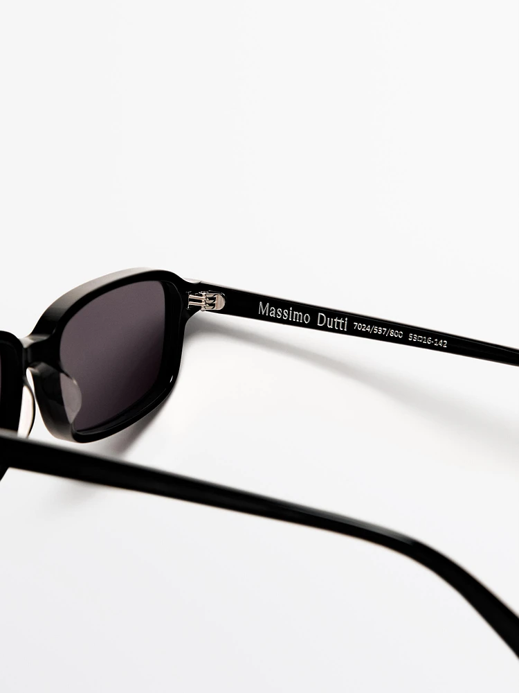 Small rectangular sunglasses