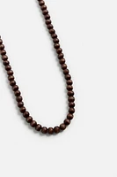 WOOD BEAD NECKLACE