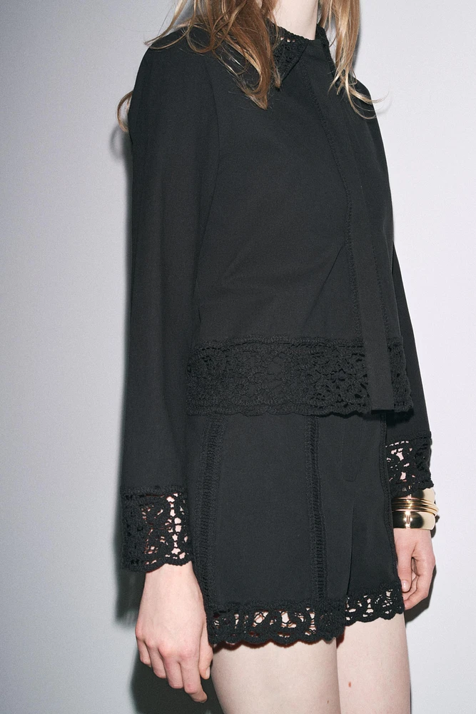 ZW COLLECTION CROCHET SHIRT