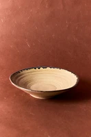 EARTHENWARE BOWL WITH CONTRAST RIM