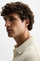 JACQUARD STRIPED POLO SHIRT
