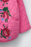 EMBROIDERED FLORAL PADDED JACKET