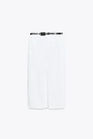 JUPE MIDI DROITE CEINTURE