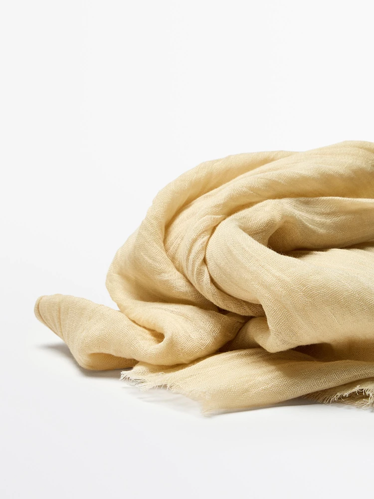100% linen scarf