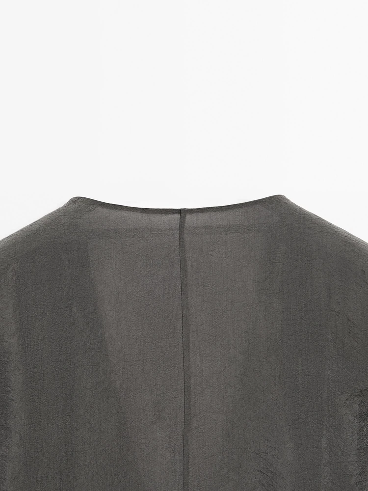 Flowing shirt with pleated cuff detail - Studio