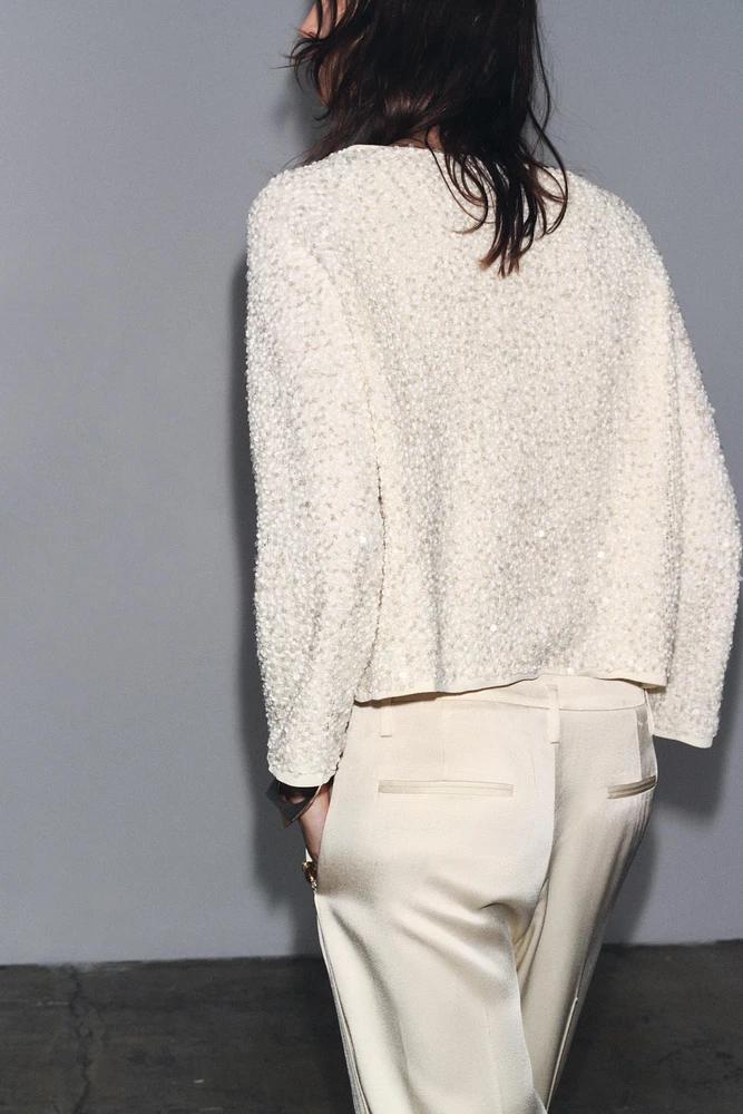 SEQUIN CARDIGAN