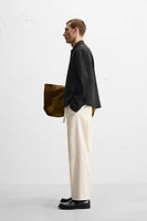 LIMITED EDITION STRAIGHT FIT BELTED PANTS