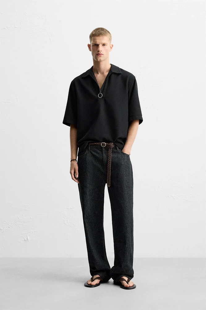 POLO RELAXED FIT STRUCTURÉ