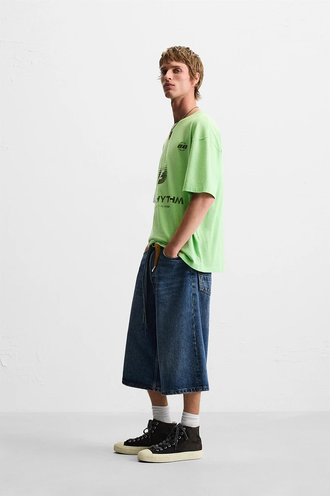 WASHED PRINT T-SHIRT