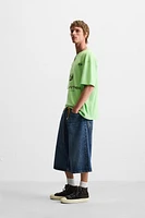 WASHED PRINT T-SHIRT