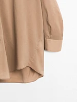 Blouse fluide satinée