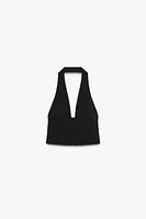 STRETCH HALTER TOP