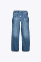 TRF MID-RISE STRAIGHT BAGGY JEANS