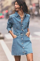 Z1975 DENIM MINI DRESS