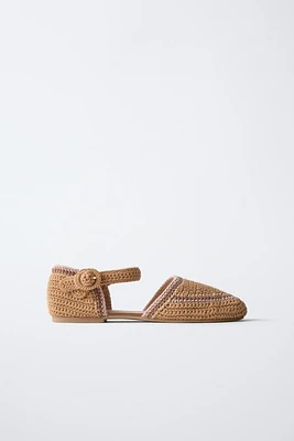 BALLERINES À TALON CROCHET