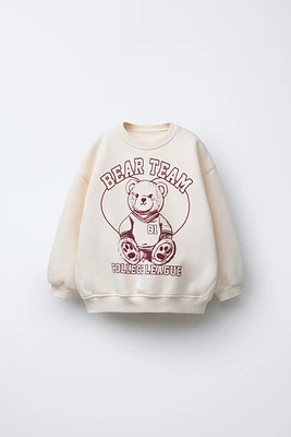 BEAR PRINT SWEATSHIRT