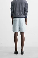 WASHED PLEATED SHORTS