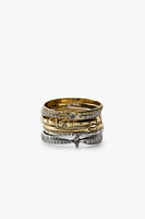 PACK OF 6 COMBINED METAL BRACELETS