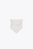 TOP FOULARD FIL MÉTALLISÉ