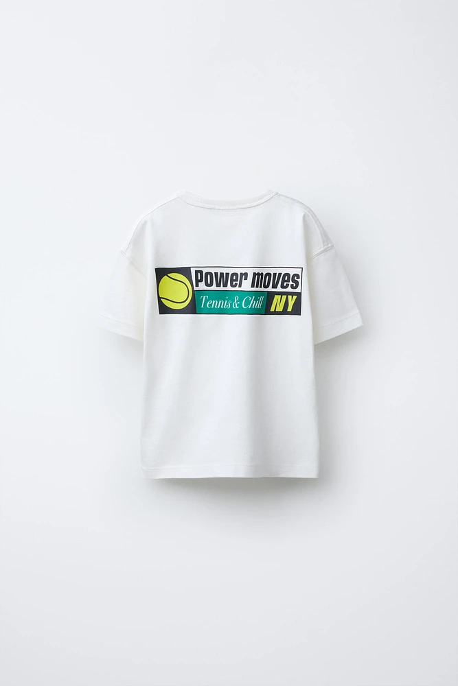 T-SHIRT À IMPRIMÉ TENNIS