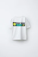 T-SHIRT À IMPRIMÉ TENNIS
