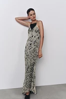 LONG PRINTED DRESS