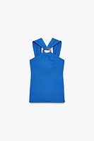 HALTER KNIT TOP