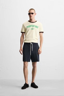 BERMUDA REGULAR FIT À LACET